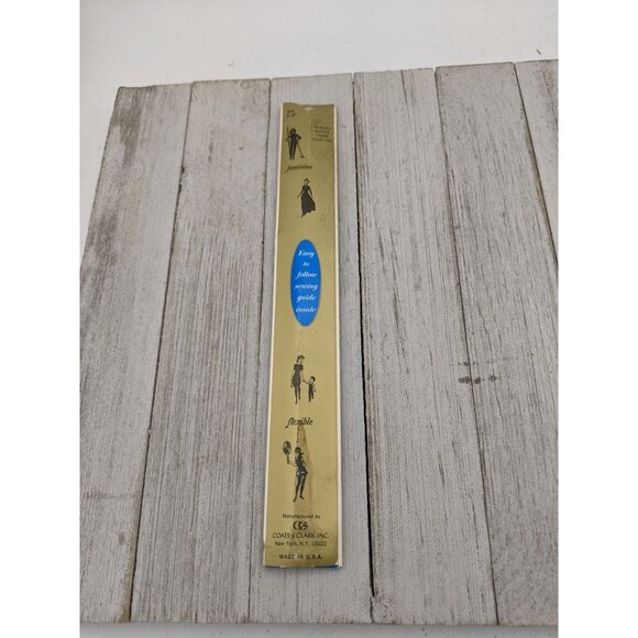 Vintage J&P Coats Dress or Neck Opening Metal Zipper 12" Dk Rose 32-B - Picture 4 of 4